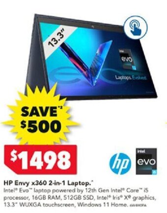 Harvey Norman HP Envy x360 2-in-1 Laptop. offer