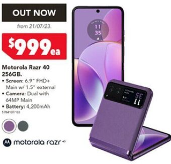 Harvey Norman Motorola Razr 40 256GB. offer