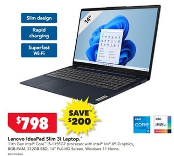 Harvey Norman Lenovo IdeaPad Slim 3i Laptop.* offer