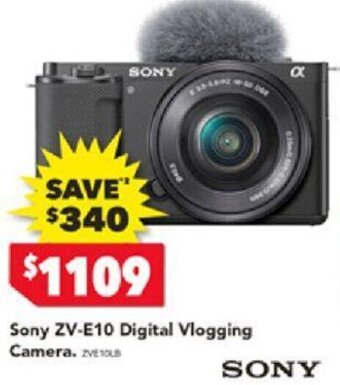 Harvey Norman Sony ZV-E10 Digital Vlogging Camera. offer