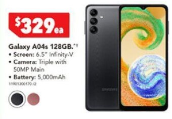 Harvey Norman Galaxy A04s 128GB.** offer
