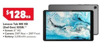 Harvey Norman Lenovo Tab M8 HD (2nd Gen) 32GB.** offer