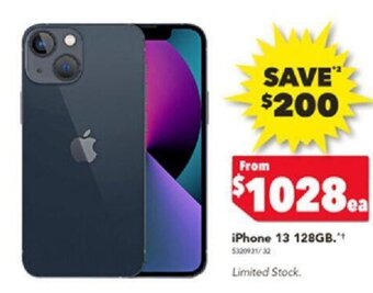 Harvey Norman iPhone 13 128GB offer