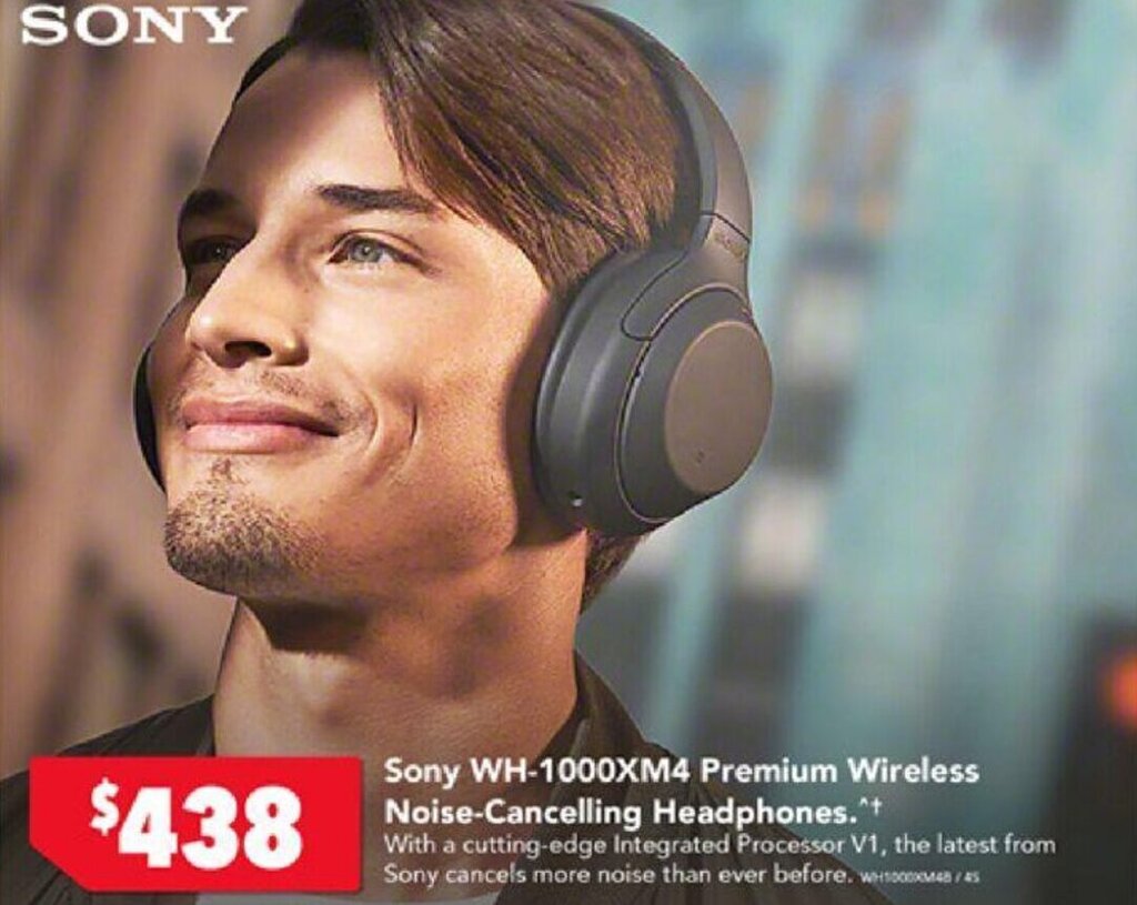 Sony WH1000XM4 Premium Wireless NoiseCancelling Headphones.** offer
