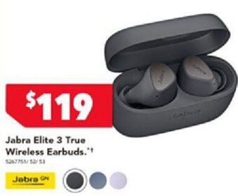 Harvey Norman Jabra Elite 3 True Wireless Earbuds.** offer