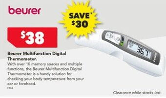 Beurer Multifunction Digital Thermometer.