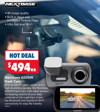 Harvey Norman Nextbase 622GW Dash Cam. offer
