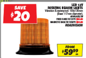 LED 12V ROTATING BEACON LIGHTS