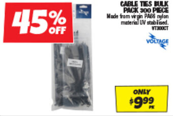 CABLE TIES BULK PACK 300 PIECE