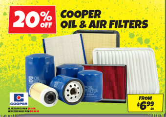 Autobarn COOPER OIL & AIR FILTERS offer