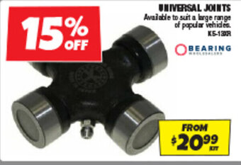 Autobarn UNIVERSAL JOINTS offer