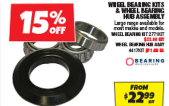 Autobarn WHEEL BEARING KITS & WHEEL BEARING HUB ASSEMBLY offer