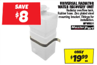 Autobarn UNIVERSAL RADIATOR WATER RECOVERY UNIT offer
