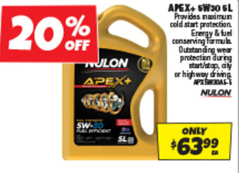 Autobarn APEX+ 5W30 5L offer