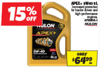 Autobarn APEX+ 5W40 5L offer