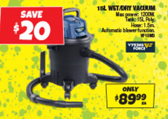 Autobarn 15L WET/DRY VACUUM offer