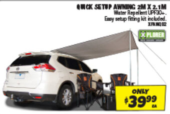 QUICK SETUP AWNING 2M X 2.1M