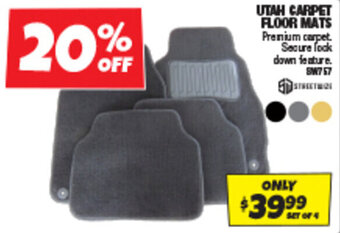 Autobarn UTAH CARPET FLOOR MATS offer