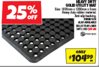Autobarn HEAVY DUTY SOLID UTILITY MAT offer