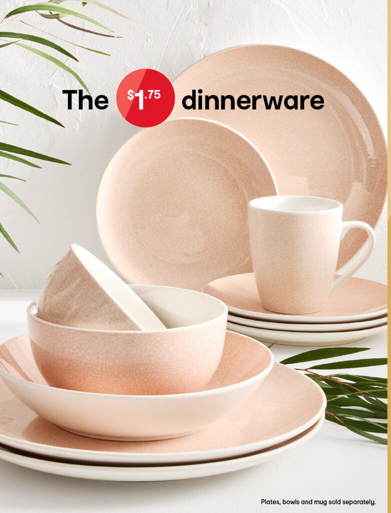 The 1.75 dinnerware offer at Kmart