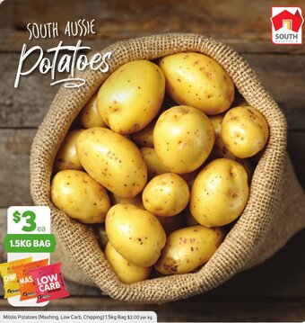 Foodland Mitolo Potatoes (Mashing, Low Carb, Chipping) 1.5kg Bag offer