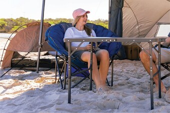 BCF Wanderer steel folding table offer