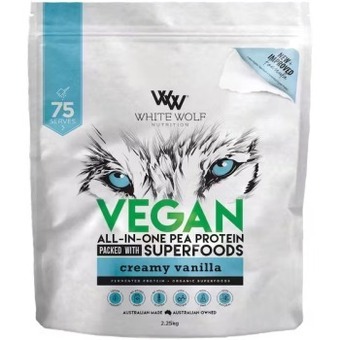 healthylife White wolf nutrition vegan superfood creamy vanilla 2.25kg offer