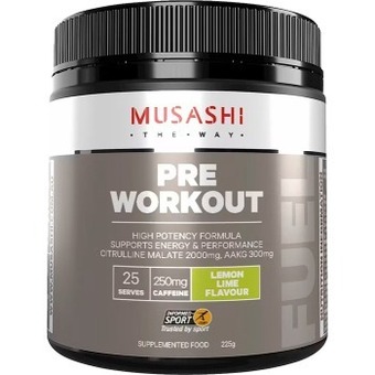 healthylife Musashi pre workout lemon lime 225g offer