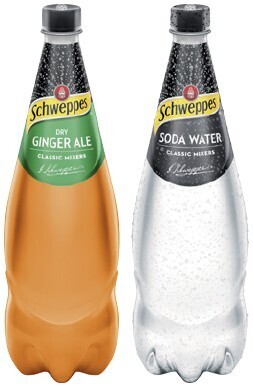 IGA Schweppes soft drink 1.1 litre selected varieties offer