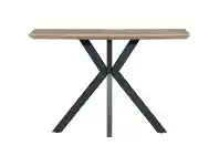 LivingStyles Trew Scratch Resistant Console Table, 120cm, Sonoma Oak offer