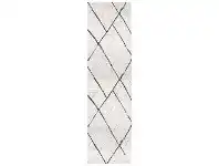 LivingStyles Oasis Noah Modern Runner Rug, 80x400cm, Grey offer