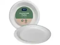 Officeworks J.Burrows Sugarcane Plates 172mm 80 Pack offer