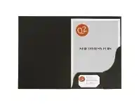 Officeworks Marbig A4 Presentation Folder Leathergrain Black 20 Pack offer