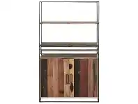 LivingStyles Nako Commercial Grade Reclaimed Timber & Iron 2 Door Side Cabinet with Shelf offer