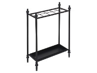LivingStyles Nola Iron Umbrella Stand, Black offer