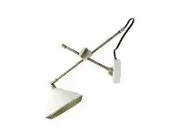 LivingStyles Olean Iron Swing Arm Wall Sconce, White offer