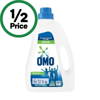 Woolworths Omo laundry liquid 2 litre or powder 2 kg offer
