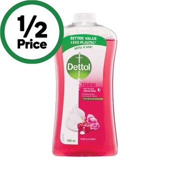 Woolworths Dettol antibacterial foam hand wash refill 900ml offer
