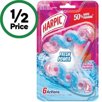 Woolworths Harpic fresh power toilet block pk 2 offer