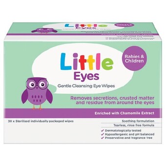 Woolworths Little eyes gentle cleansing wipes pk 30 offer
