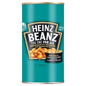 Woolworths Heinz baked beans or spaghetti 535-555g offer