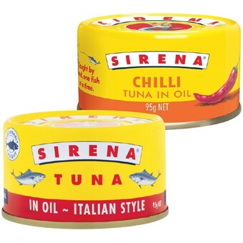 Woolworths Sirena tuna 95g offer