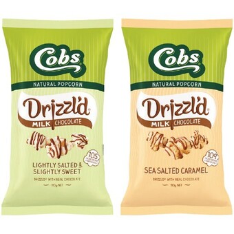 Woolworths Cobs drizzl’d popcorn 70-110g offer