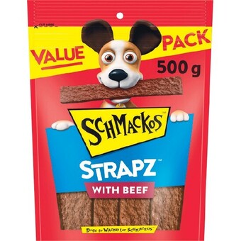 Woolworths Schmackos strapz 500g offer