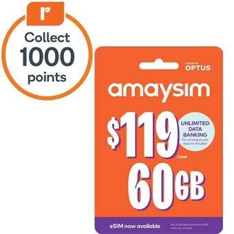 Woolworths Amaysim $119 starter pack# offer