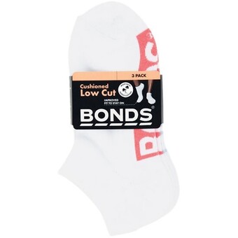 Woolworths Bonds ladies cushioned low cut sock pk 3 offer