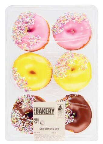 Coles Coles bakery iced donuts 6 pack offer