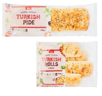 Coles Coles turkish pide or rolls 400g offer