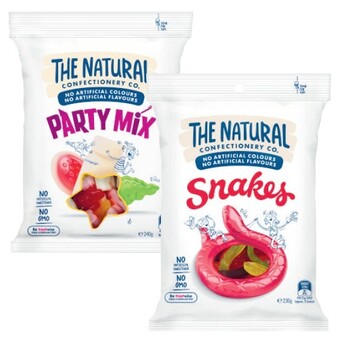 Coles The natural confectionary co. 180g-230g, pascall jubes 300g or sour patch kids 190g offer