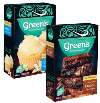 Coles Green's premium baking mix 385g-630g offer